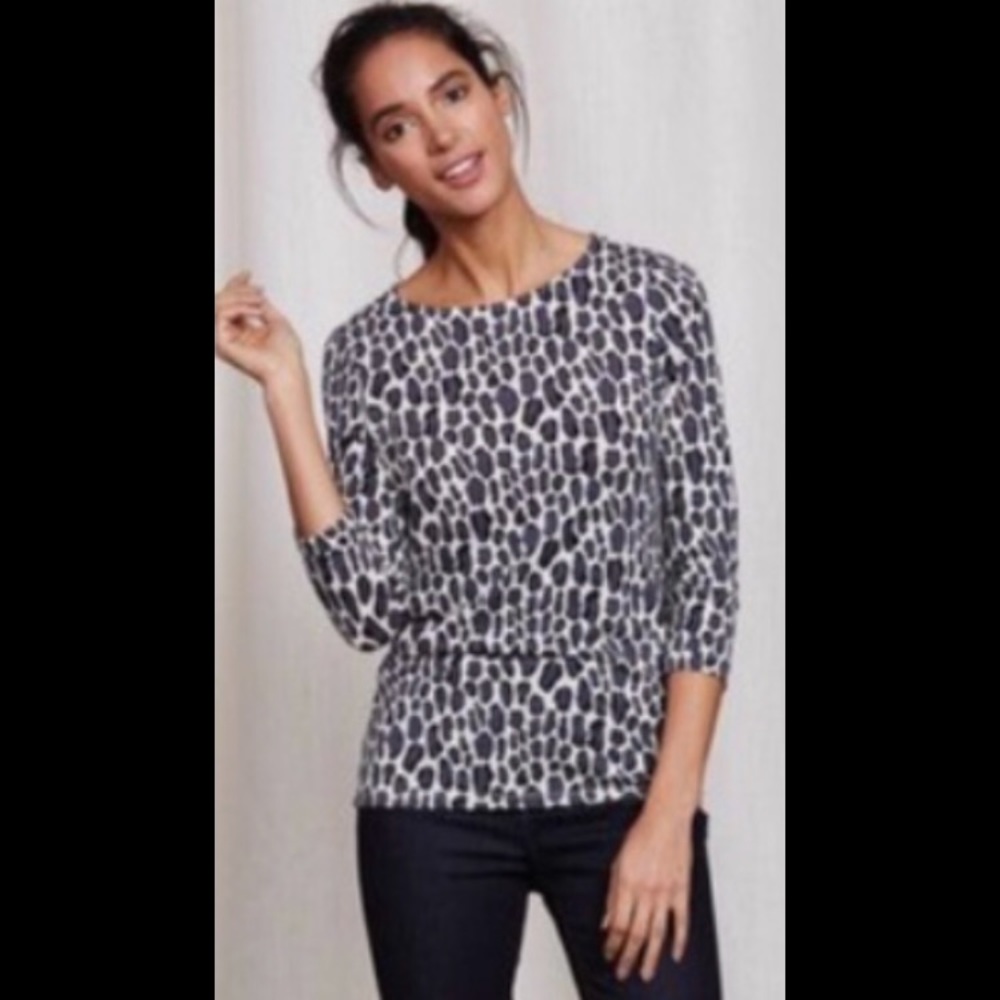 Boden Animal Print Top. Size 12 US